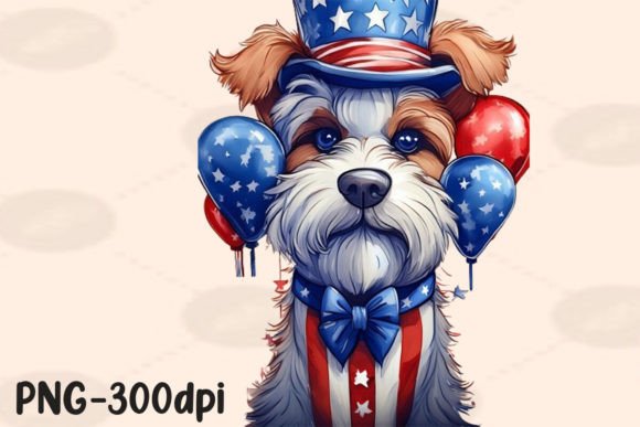 4th of July Balloon Dog Sublimation