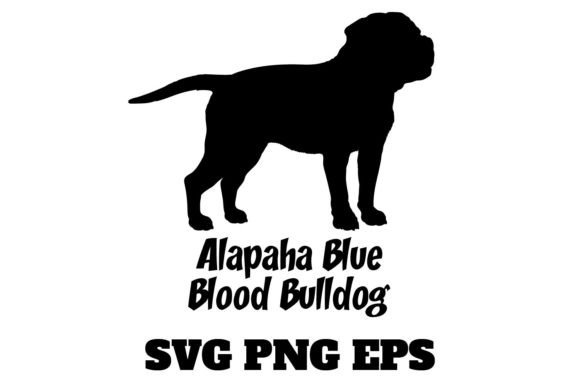 Alapaha Blue Blood Bulldog Silhouette