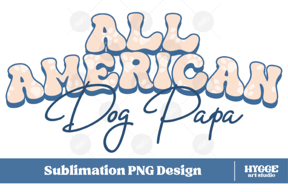 All American 4th of July USA Dog Papa