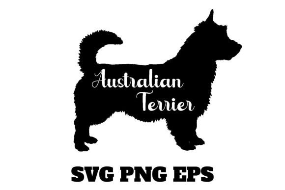 Australian Terrier Dog Silhouette