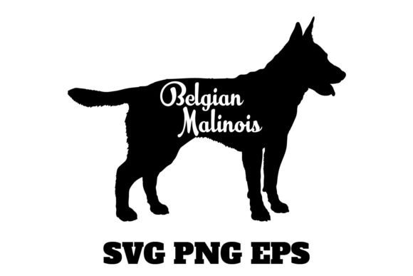 Belgian Malinois Dog Silhouette Breeds