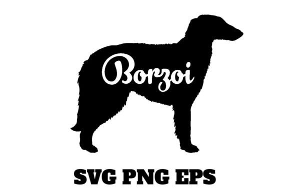 Borzoi Dog Silhouette