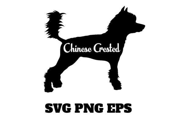 Chinese Crested Dog Silhouette