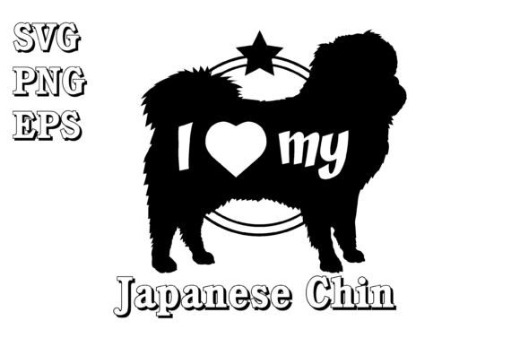 Japanese Chin Dog Silhouette