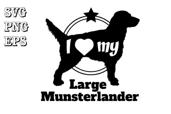 Large Munsterlander Dog Silhouette