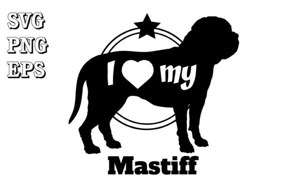 Mastiff Dog Silhouette
