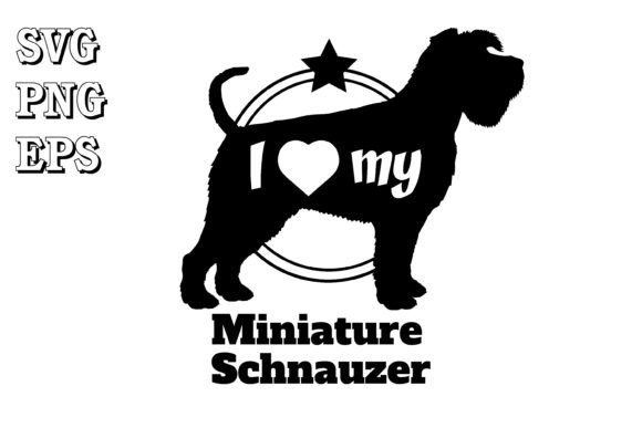 Miniature Schnauzer Dog Silhouette
