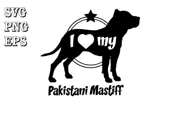Pakistani Mastiff Dog Silhouette