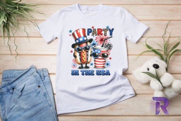 Party in the Usa Hot Dog PNG