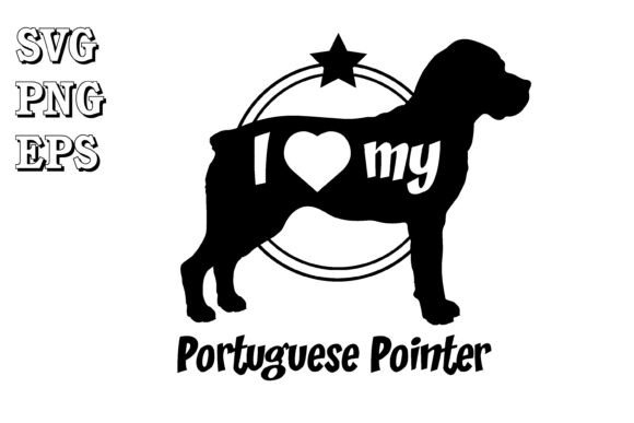 Portuguese Pointer Dog Silhouette