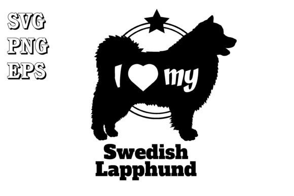 Swedish Lapphund Dog Silhouette