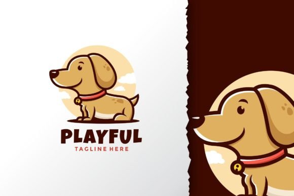 Testing the Dog Logo Design Vector Template