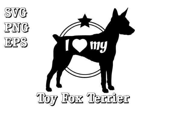 Toy Fox Terrier Dog Silhouette