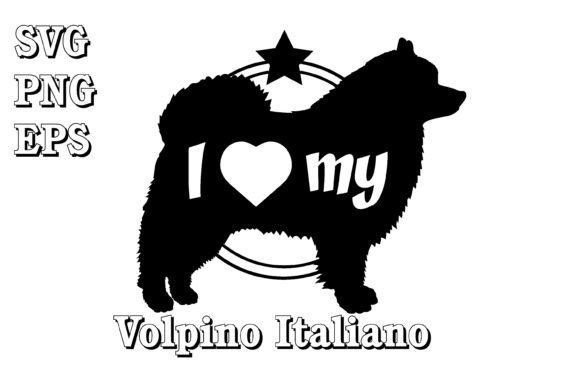Volpino Italiano Dog Silhouette